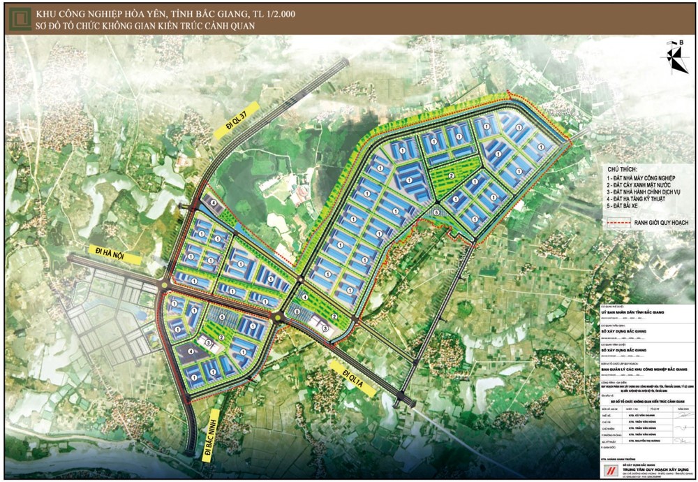Bắc Giang duyệt quy hoạch KCN Hòa Yên quy mô hơn 256ha
