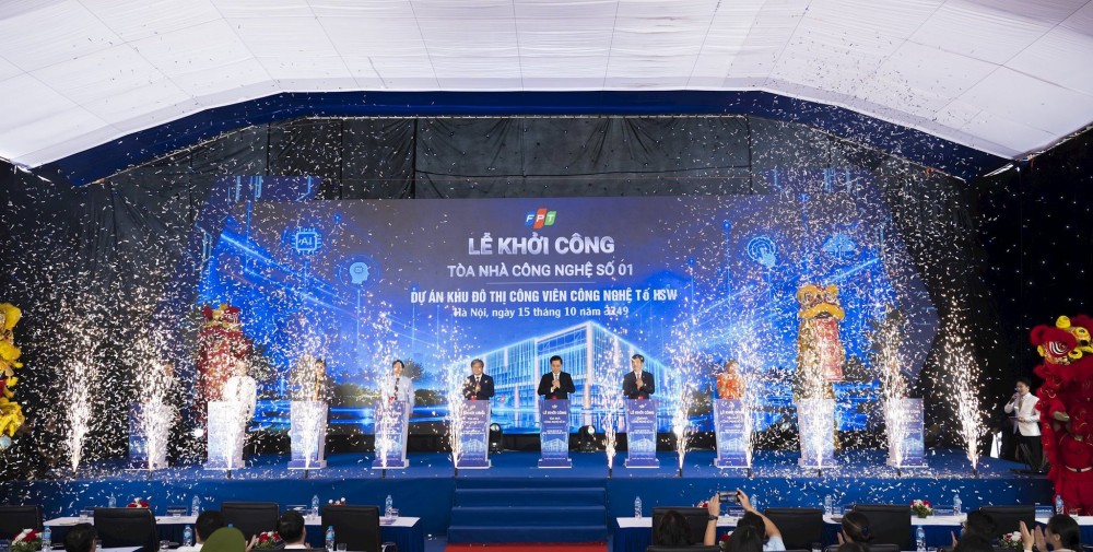 Khởi công tòa nhà đầu tiên tại Khu đô thị Công viên công nghệ số FPT 