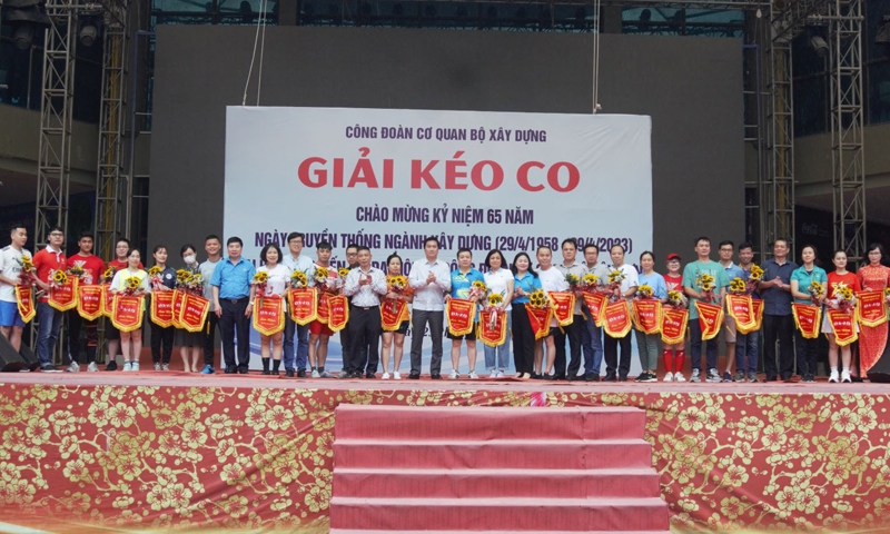 Viện Kiến trúc Quốc gia tham gia giải kéo co cơ quan Bộ Xây dựng năm 2023