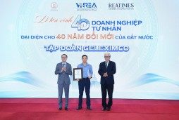 Geleximco được vinh danh Top doanh nghiệp tư nhân tiêu biểu đại diện cho 40 năm đổi mới đất nước