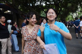 Thí sinh Ba Đình tự tin hoàn thành hai môn thi đầu vào lớp 10