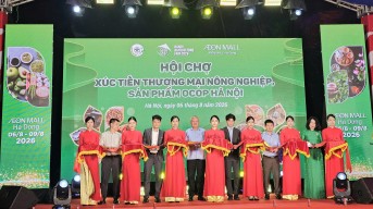 Khai mạc Hội chợ Xúc tiến thương mại nông nghiệp, sản phẩm OCOP Hà Nội