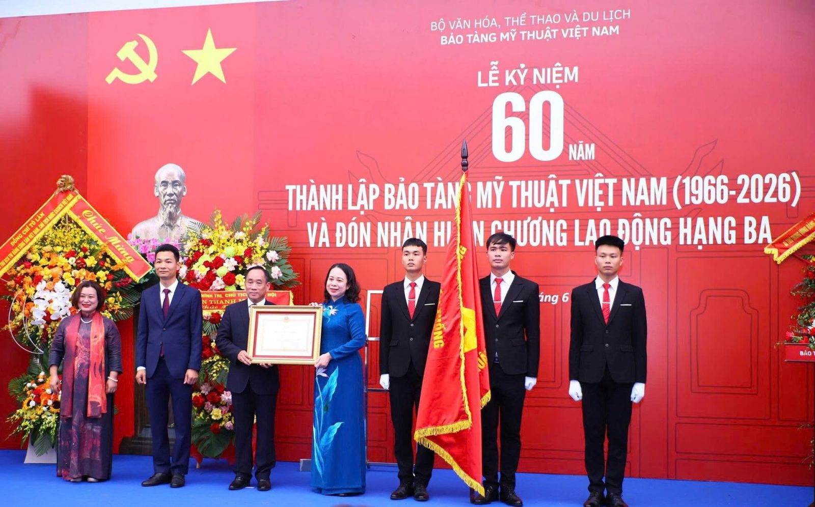 Bảo tàng Mỹ thuật Việt Nam kỷ niệm 60 năm thành lập và đón nhận Huân chương Lao động hạng Ba