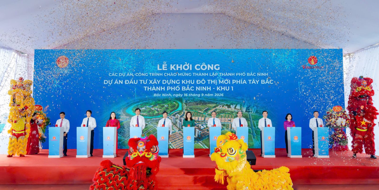 Bắc Ninh đồng loạt khởi công, khánh thành loạt dự án mới quy mô nghìn tỷ