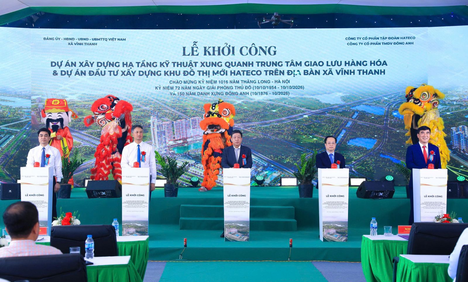 Hà Nội khởi công khu đô thị 42ha và 2,7km đường kết nối tại cửa ngõ phía Bắc