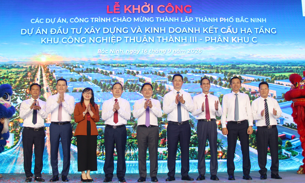 Bắc Ninh khởi công phân khu C của KCN Thuận Thành III, vốn đầu tư gần 2.000 tỷ đồng