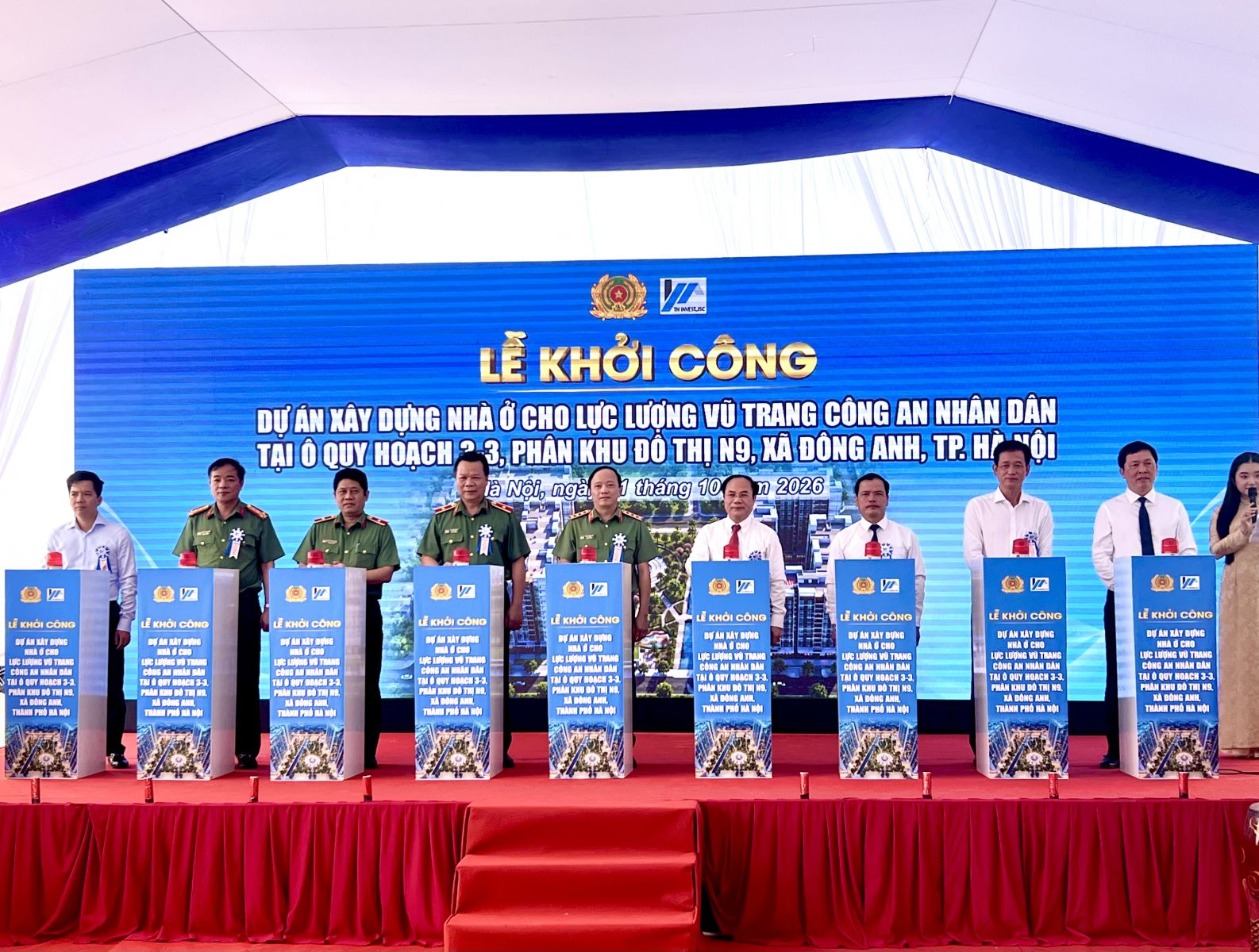 Hà Nội: Khởi công Dự án nhà ở cho lực lượng Công an nhân dân tại Đông Anh