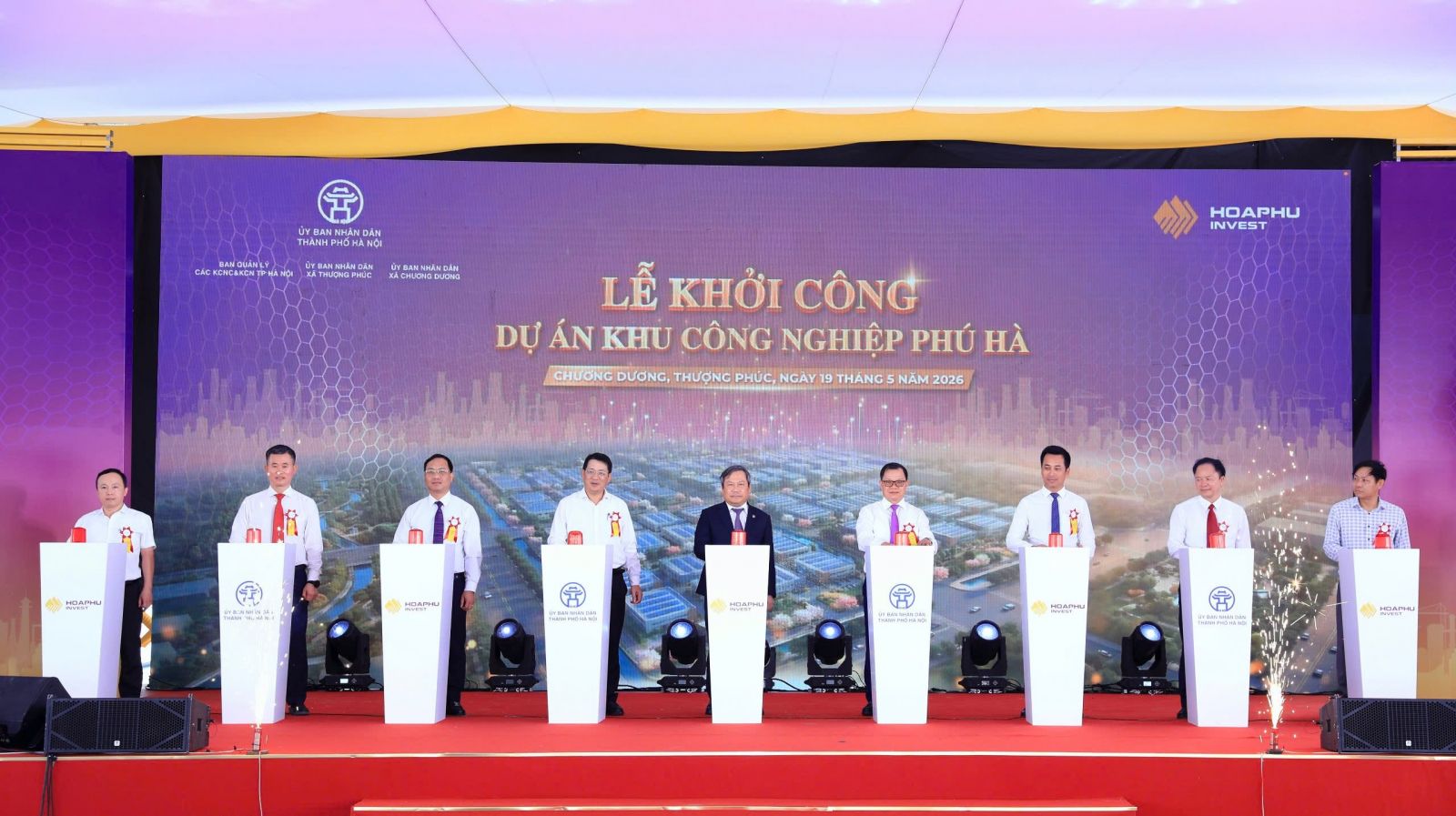 Hà Nội khởi công Khu công nghiệp Phú Hà hơn 2.900 tỷ đồng tại cửa ngõ phía Nam