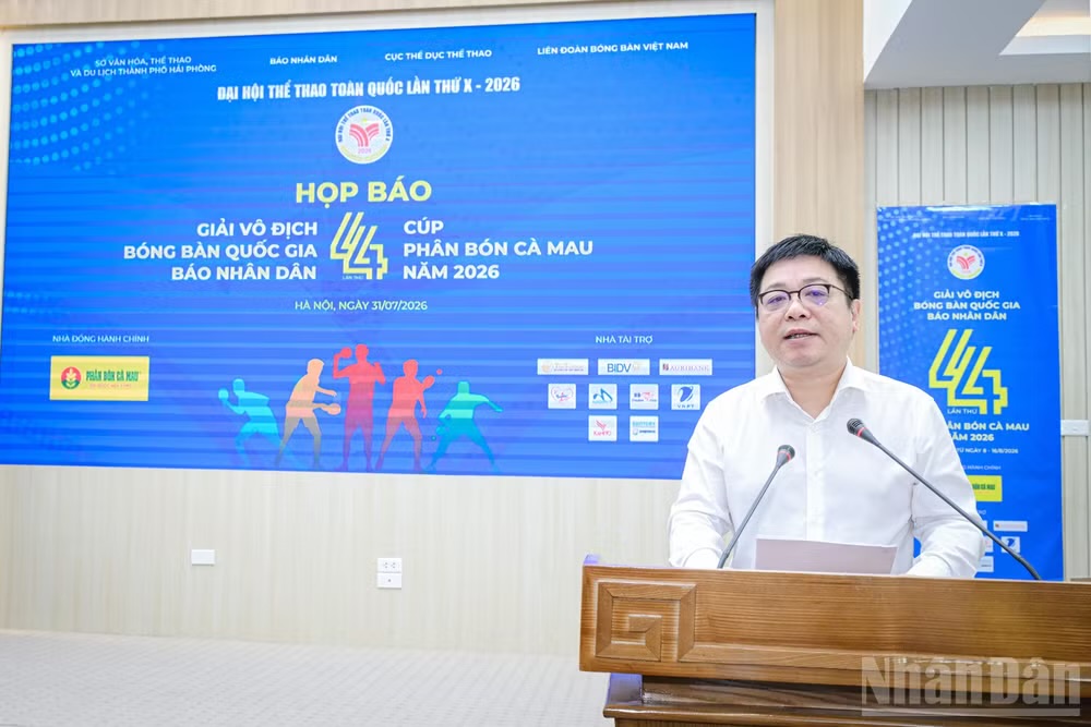 Giải bóng bàn vô địch quốc gia Báo Nhân Dân lần thứ 44 khởi tranh tại Hải Phòng
