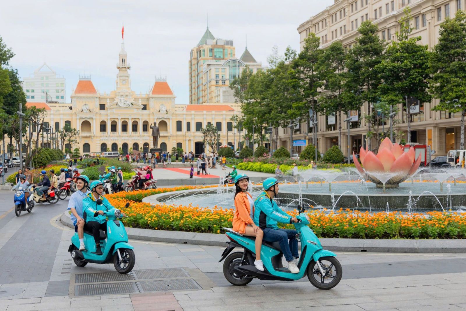 VinFast hợp tác CEP hỗ trợ tài xế xe ôm tại TP.HCM mua xe máy điện trả góp lãi suất 0%