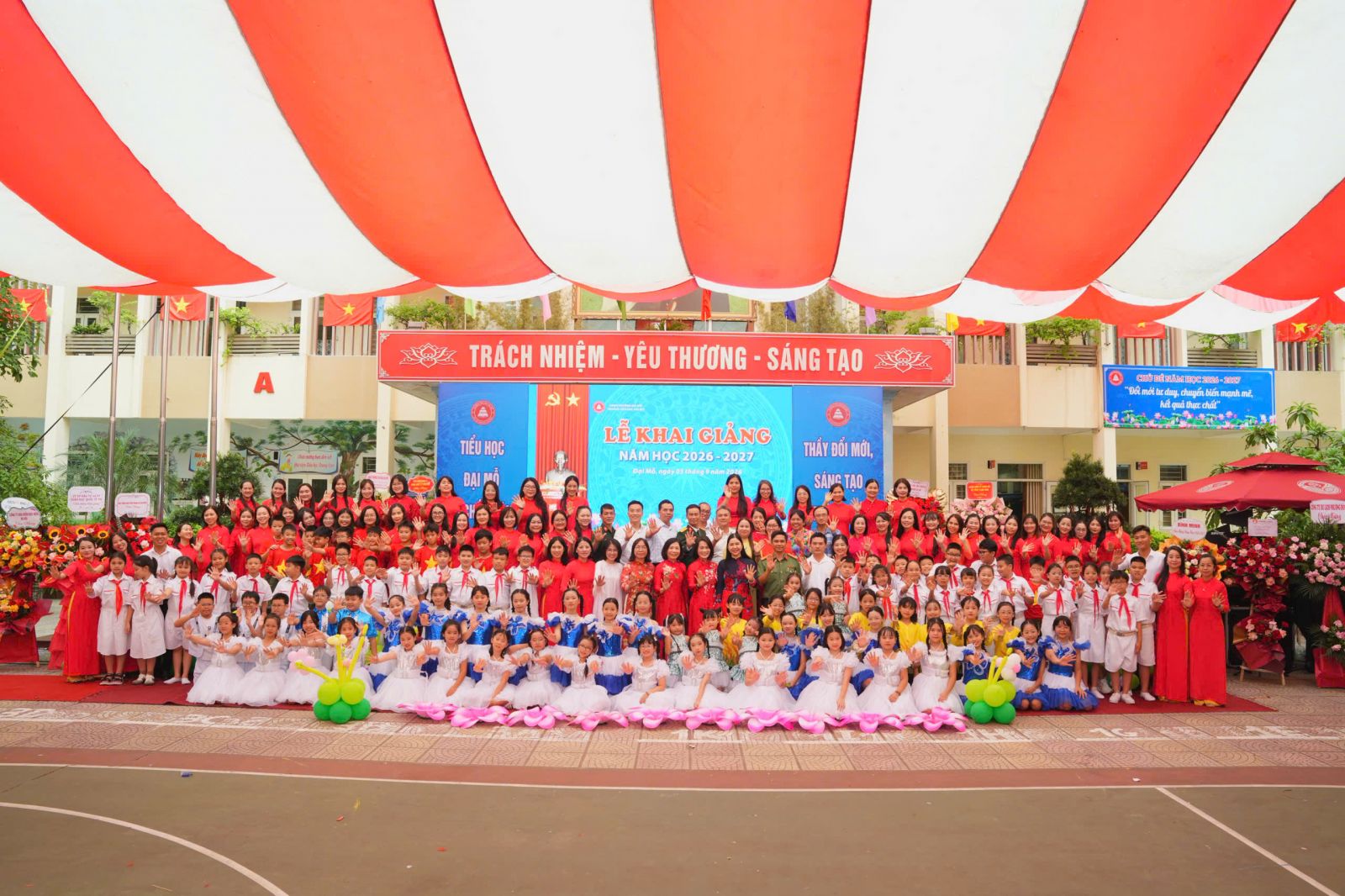 Phường Đại Mỗ (Hà Nội) kết nối 9 điểm trường trong ngày khai giảng năm học mới