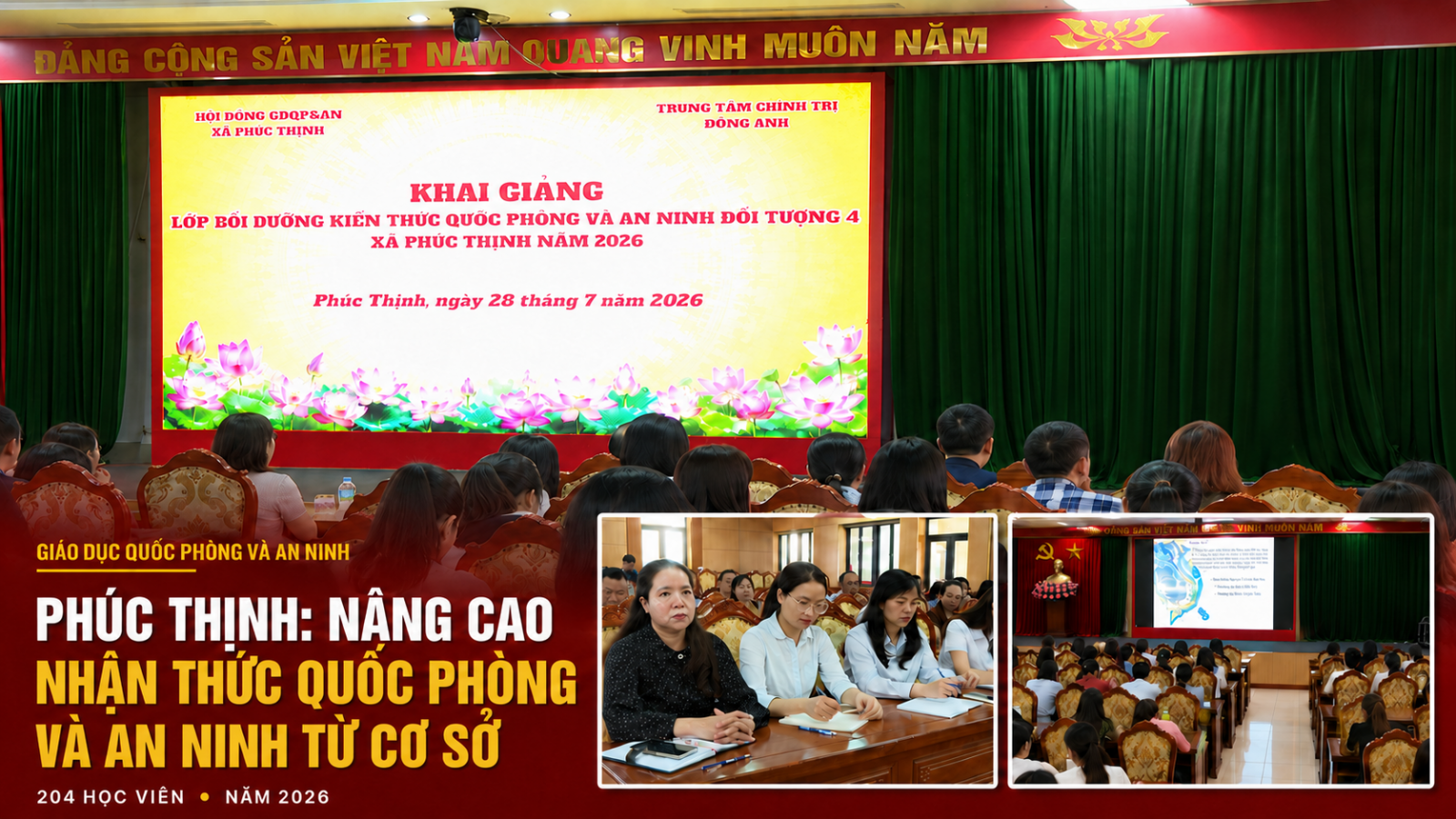 Nâng cao nhận thức quốc phòng, an ninh từ cơ sở