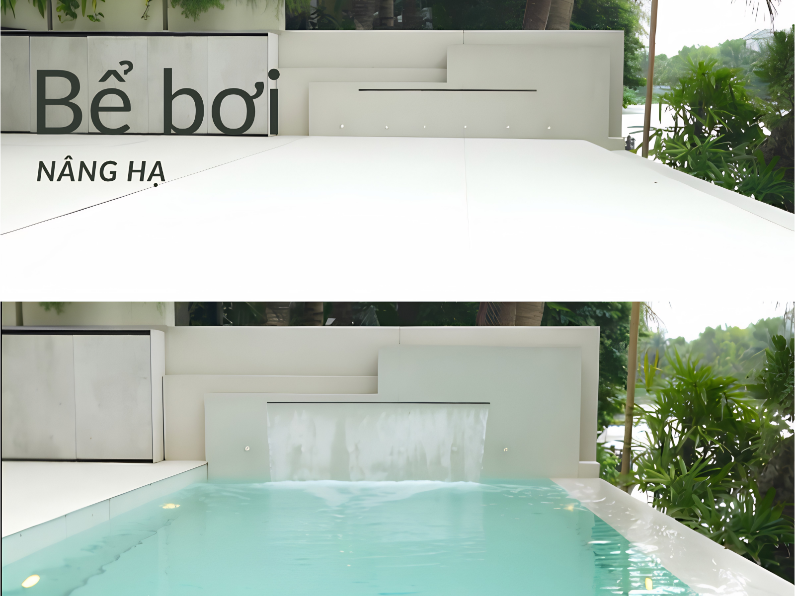 Bể bơi nâng hạ : Giải pháp kiến trúc cho biệt thự đô thị