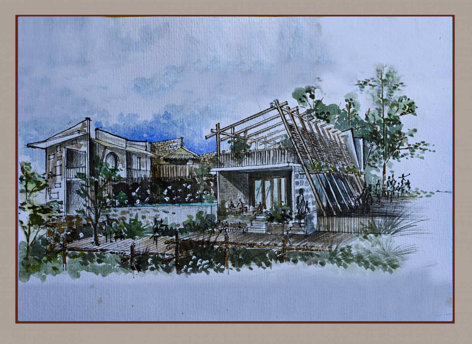 Chuồn Chuồn và những ký ức nâu đỏ/Countryhouse.Architecture