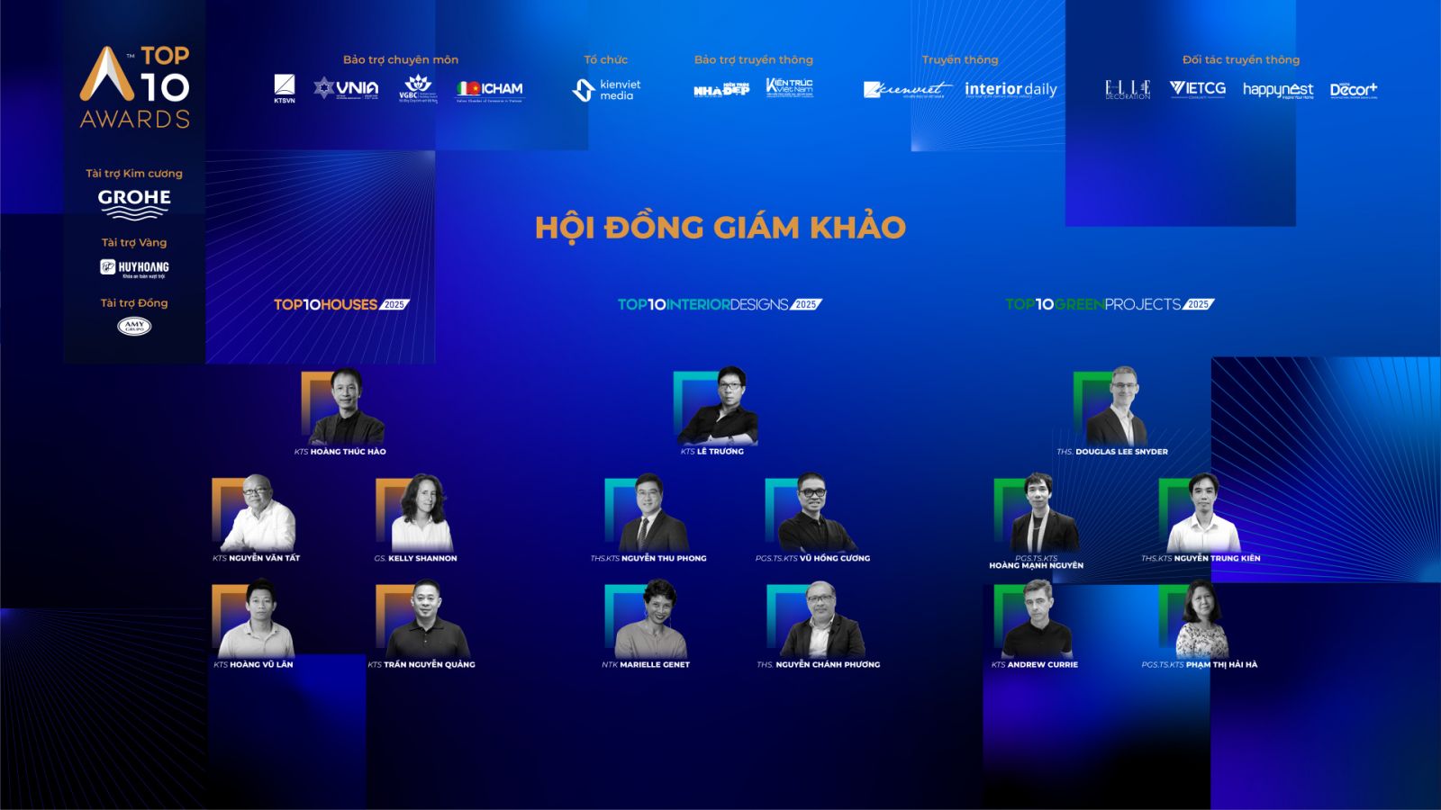 Công bố Hội đồng giám khảo Top 10 Awards 2025: Uy tín, học thuật và tầm nhìn thiết kế mới