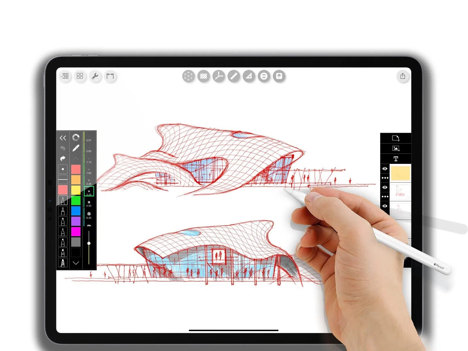 Giao diện vẽ của Morpholio