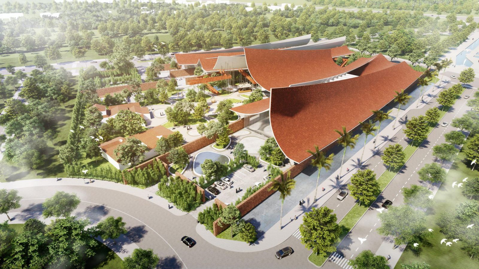 Thiết kế “độc lạ” công trình 13.000 m2 ở Long An đạt giải lớn về kiến trúc thế giới