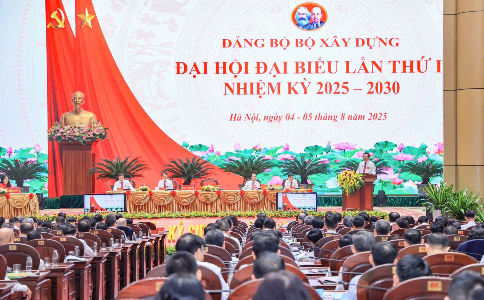 Đại hội đại biểu Đảng bộ Bộ Xây dựng lần thứ I, nhiệm kỳ 2025–2030: Đoàn kết - Dân chủ - Kỷ cương - Đột phá - Phát triển