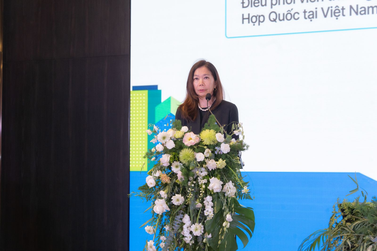 Bà Pauline Tamesis - Điều phối viên thường trú của Liên Hợp Quốc tại Việt Nam.