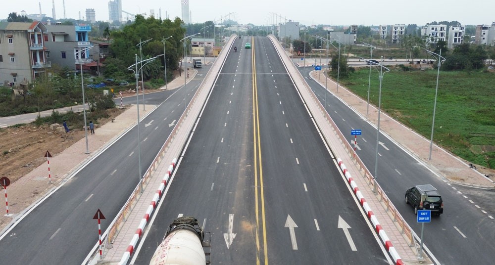 Cầu vượt đường vành đai Đông Bắc thành phố Bắc Giang hoàn thành  trước kế hoạch 4 tháng