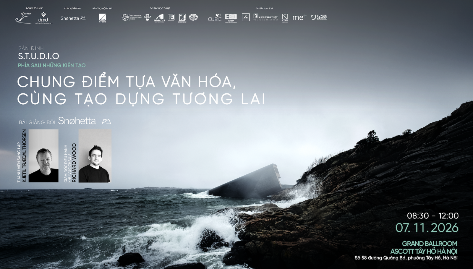 Sân Đình S.T.U.D.I.O Talk #01 × Snøhetta: Khi văn hoá trở thành điểm tựa cho kiến trúc tương lai