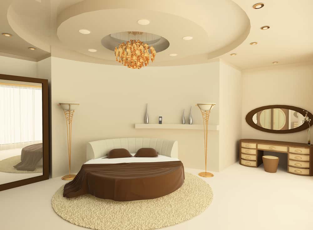 Thiết kế giường tròn thú vị giúp tối đa hóa không gian 