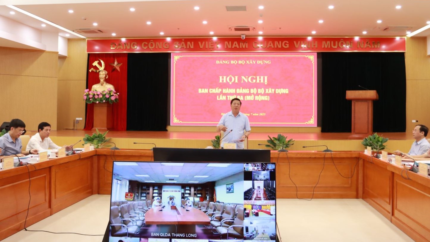 Bộ Xây dựng tổ chức Hội nghị Ban Chấp hành Đảng bộ lần thứ 3, nhiệm kỳ 2020-2025