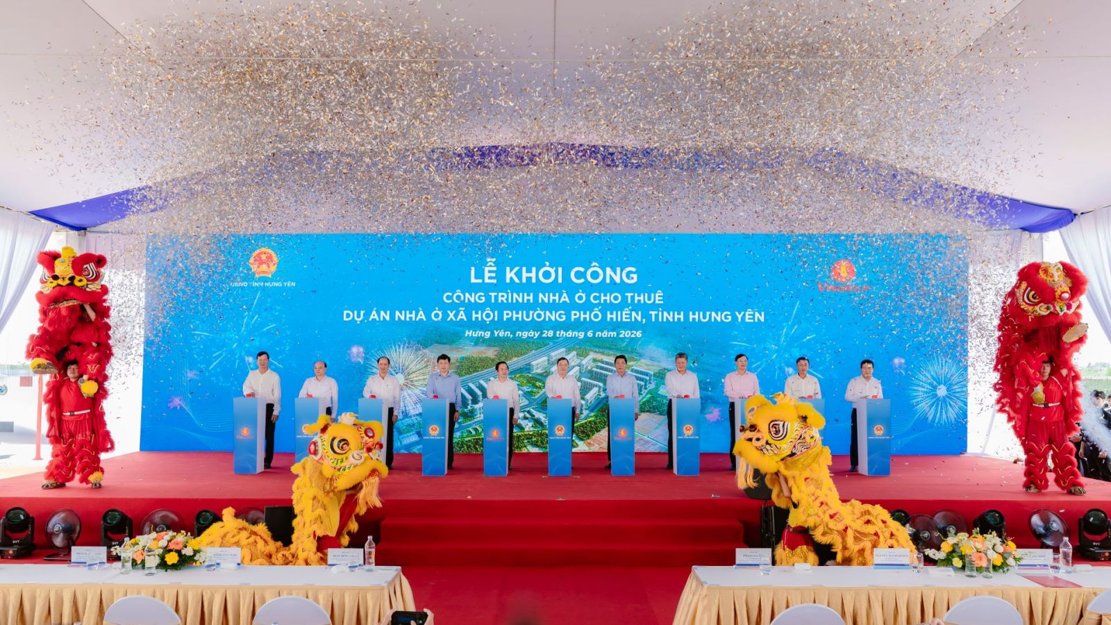 Vingroup khởi công Công trình nhà ở cho thuê Dự án  nhà ở xã hội Phường Phố Hiến, Tỉnh Hưng Yên