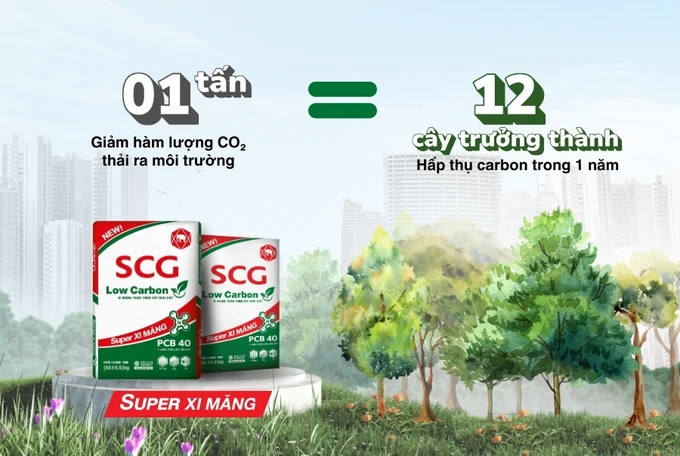 Bước tiến của Thị trường vật liệu xanh, Xi măng SCG Low Carbon Super lần đầu được ra mắt tại Việt Nam