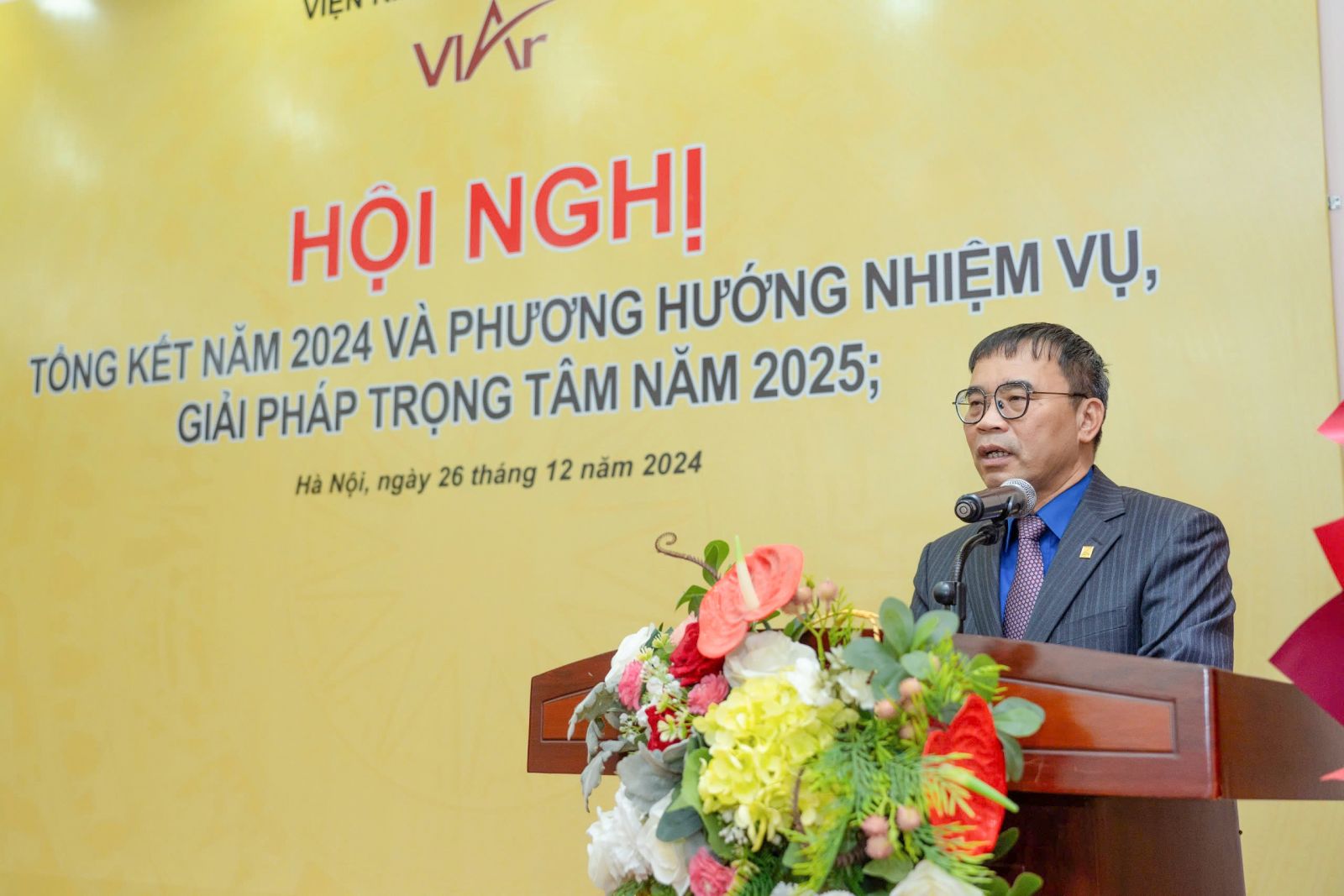 Ông Phan Đăng Sơn - Chủ tịch Hội KTS Việt Nam phát biểu tại Hội nghị.