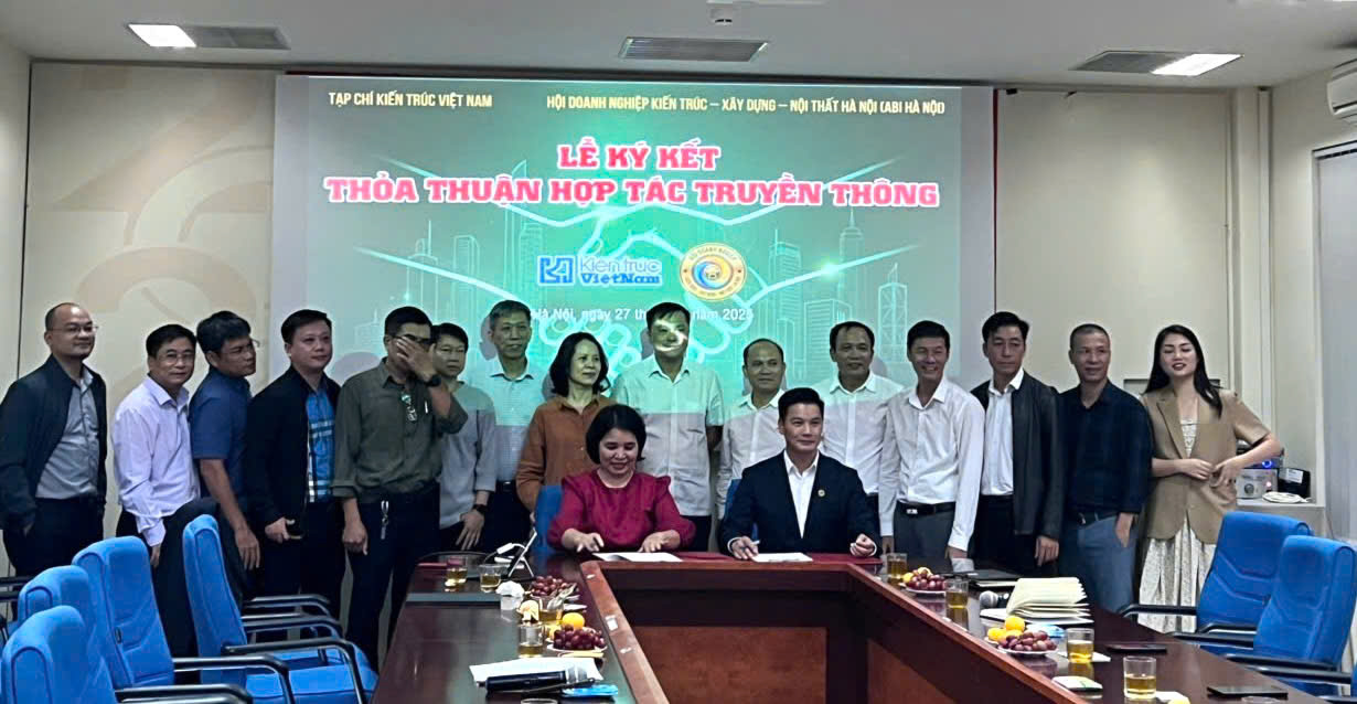 Tạp chí Kiến trúc Việt Nam và Hội Doanh nghiệp ABI Hà Nội ký kết hợp tác nghiên cứu – truyền thông