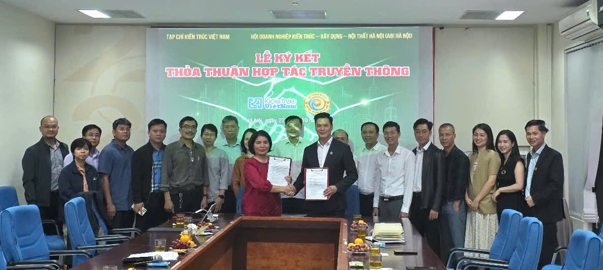 Tạp chí Kiến trúc Việt Nam và Hội Doanh nghiệp ABI Hà Nội ký kết hợp tác nghiên cứu – truyền thông