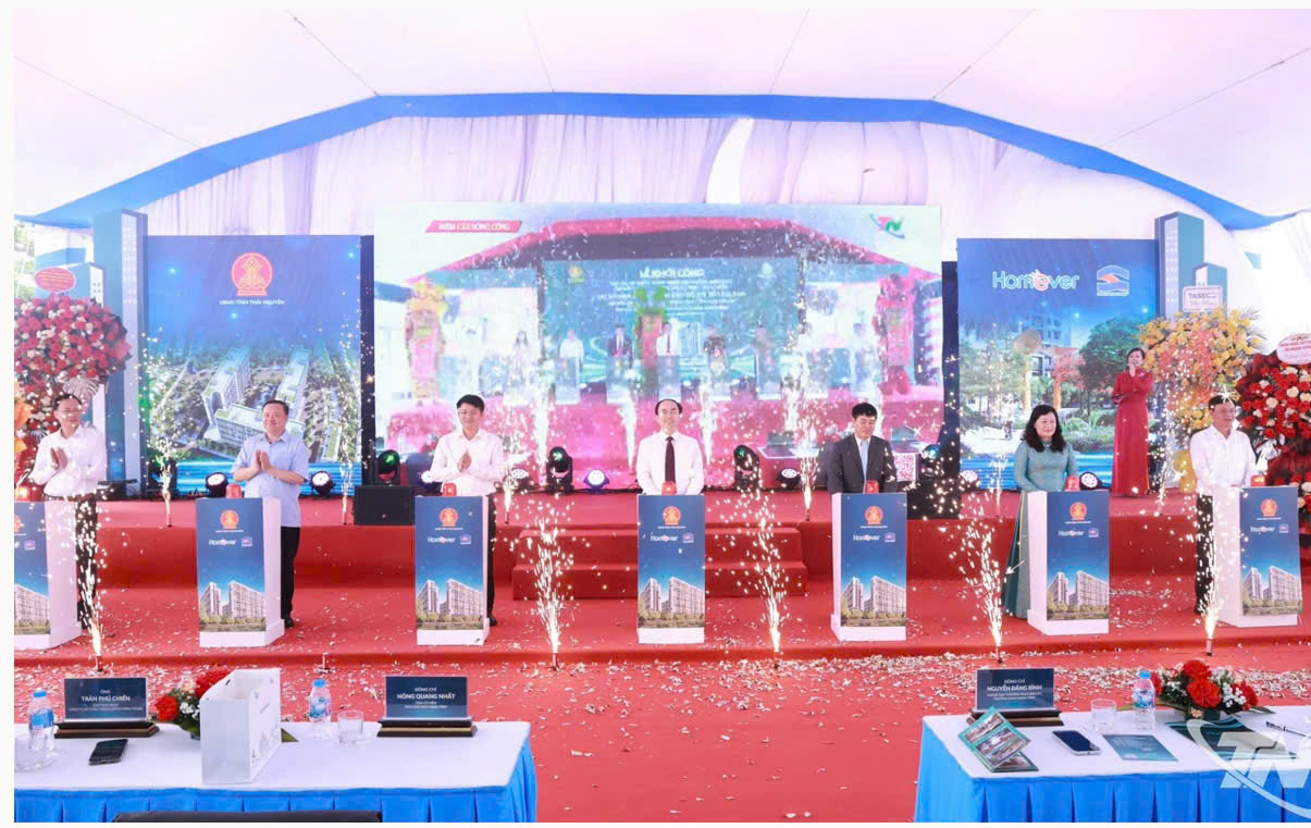 Khởi công Khu nhà ở xã hội Túc Duyên: Tăng tốc nguồn cung, kiến tạo chuẩn sống mới cho đô thị Thái Nguyên