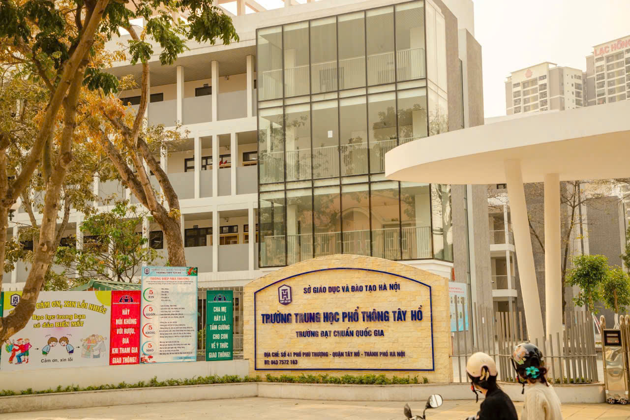 THPT Tây Hồ: Kiến trúc trường học và giá trị của không gian giáo dục hiện đại
